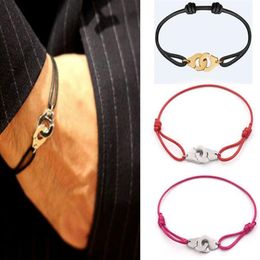 France Famous Jewellery Dinh Van Bracelet For Women Fashion Jewellery 925 Sterling Silver Rope Handcuff Bracelet Menottes254l