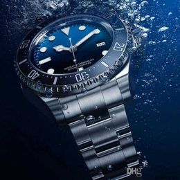 Brand-Watch Rolaxs 2023 master Luxury Mens Watch Deep Ceramic Bezel SEA-Dweller Stainless Steel Glide Lock Clasp Automatic Mechanical Watches Wristwa352Z HBN6