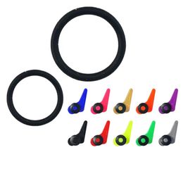 Fishing rod bait hook Colourful plastic fishing gear accessories silicone ring Luya hook hook bait bag