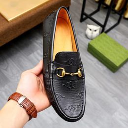 Top Quality brand Formal Designer Dress Shoes Luxurious Men Black Blue Genuine Leather Shoes Pointed Toe Men's Business Oxfords Shoes 07