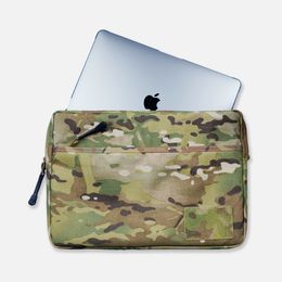 Briefcases Mauhoso 14" Multicam Cordura Laptop iPad Bag Hp Dell Sleeve Case Cover 230925