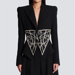 Women's Suits Blazer For Women 2023 Autumn Korean Fashion Rhinestone Decoration Suit Coat High Quality Long Sleeved Top Y2k Jacket