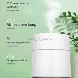 Humidifiers USB Rechargeable Aroma Perfume Mist Purifier 300ML Wireless Portable Air Humidifier Essential Oil Diffuser for Car Plant Home YQ230926