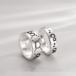 skull Street titanium steel Band ring fashion couple party wedding men and women Jewellery punk rings gift189M