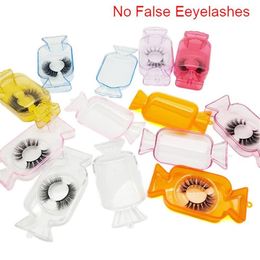 Candy Design Whole False Eyelash Packaging Box Bulk Custom Logo Candy Shape Empty Acrylic Lash Package Case271p