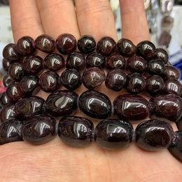 Loose Gemstones Natural Red Garnet Stone Beads Freeform Potato DIY For Jewelry Making Men Women Bracelet Necklace Earring Gift