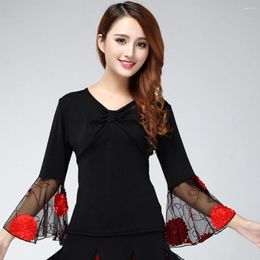 Women's T Shirts Ethnic Style Elegant For Women Tees Stage Clothes Y2k Tops Clothing Vintage Casual Fashion Tshirts Lace