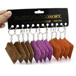 Koran Quran Arabic Leather Small Pendant Religious Jewellery Mini Keychain Pendant Ring326M