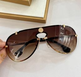 2243 Pilot Sunglasses Gold Frame Brown Lenses Men Designer Sunglasses Shades UV400 Eyewear Unisex