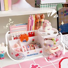 Pencil Cases Creative Pen Holder for Girl Kawaii Desktop Storage Box Largecapacity Stationery Cute Desk Organizer School Supplies 230926