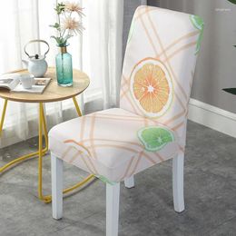 Chair Covers Flower Pattern Home Decorative Dining Cover Elastic Meeting Room Banquet Thicken Four Seasons