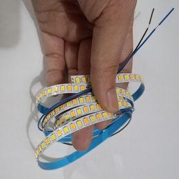 (2 solder joints)3M 24V 192D SMD2835 LED strip constant current LED ribbon 1 meters 20Wx2colors light belt be used in chandeliers