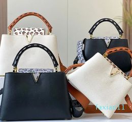 new shoulder bag messenger bag women's handbag wallet cowhide leather quality detachable wide shoulder belt gold metal bag