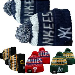 New York Beanie NY Beanies North American Baseball Team Side Patch Winter Wool Sport Knit Hat Skull Caps A7