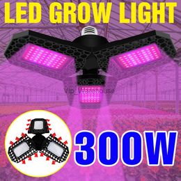 Grow Lights 220V Full Spectrum LED Plant Lamp Hydroponics Growing Lights E27 Flower Seeds 100W 200W 300W LED Panel Indoor Lighting Grow Tent YQ230926