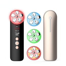 Face Care Devices EMS RF Wrinkle Removal Beauty Massager Micro Current Lifting Tigthen Radio Frequency LED P on Skin Rejuvenation 230926