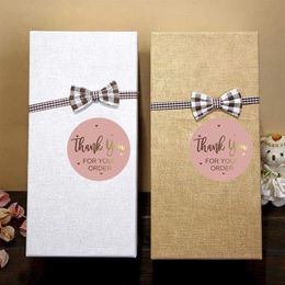 Gift Wrap Stickers 500pcs Thank You For Your Order Stickers With Gold Foil Round Seal Labels Handmade Scrapbooking1997