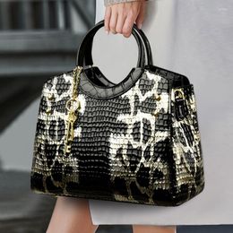 Evening Bags Vintage Alligator Women Handbags European Design Patent Leather Ladies Shoulder Female Girl Crossbody Bag