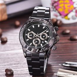 s NeW man Military Watch Stainless luxury Casual WristWatch steel quartz 40MM Watches clock male brand dating stylish men 208K