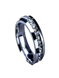 10 Pcs Whole Jewellery Lots Top Czech Rhinestones Stainless Steel Rings 55118063181