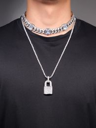 Jewellery Designer Hip Hop Chains Men Zirconia Lock Men and Women Personalised Pendant Necklace Fashion Collarbone Chain