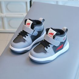 Sneakers Kid Sports Shoes for Boy Casual Spring Autumn High Top Non Slip Rubber Soled Girl Board Children Tennis 230925