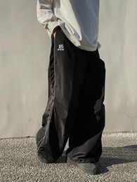 Men's Jeans Y2K Women Streetwear Techwear Black Cargo Korean Harajuku Parachute Track Pants Men Sweatpants Wide Leg Joggers Trousers Clothes 230925