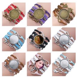 sublimation blank bracelets for women heat tranfer printing Multi-storey women bracelet Jewellery blank consumable factory price birdone