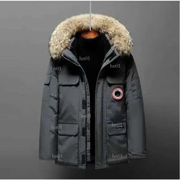 Men's Down Parkas Jackets Winter Work Clothes Jacket Outdoor Thickened Fashion Warm Keeping Couple Live Broadcast Canadian Goose Coat220