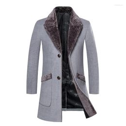 Men's Wool Arrival Winter High Quality Casual Trench Men Coat Jacket / Business Thick Warm Men's Woolen Large Size S-5XL