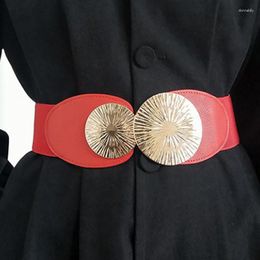 Belts 2023 Fashion Women's Elastic Cummerbund Female Dress Corsets Waistband Decoration Wide Belt Girl Designer
