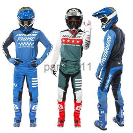 Others Apparel TLD Racing MX Print 2023 Navy Set Dirt Bike Motocross Gear Set ATV Motorcycle Suit Off Road And Pant x0926