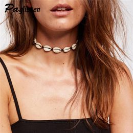 Choker PAGlisten Bohemian Vintage Velvet Natural Rope Beads Supernatural Shell Necklace Ladies Neckless Chain Jewellery