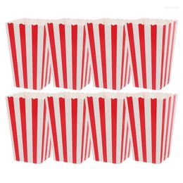 Gift Wrap 10pcs Popcorn Box Holder Bag Paper Boxes Party Wedding Birthday Movie Candy Sanck Favor Bags Baby Treats Guest Tableware