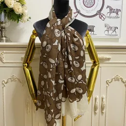 women's long scarf scarves shawl 100%wool material thin and soft pint letter bear pattern size 180cm - 65cm