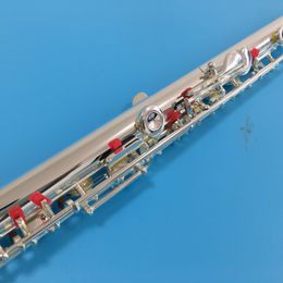Топ японская флейта YF-471 16 отверстий посеребренный поперечный обтуратор Flauta ключ C с ключом E музыкальный инструмент Dizi