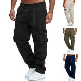 Men's Jeans 2023 Men Designer Stone Cargo Work Pants Big Pocket Casual Black Multi Sports Trousers Brand Outdoor 230925