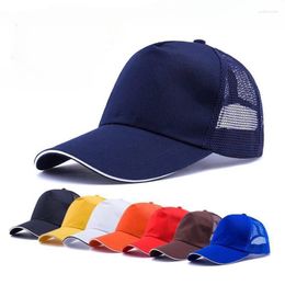 Ball Caps Men Women Baseball Cap Summer Mesh Breathable Adjustable Hats Fashion Casual Unisex Solid Tour Group