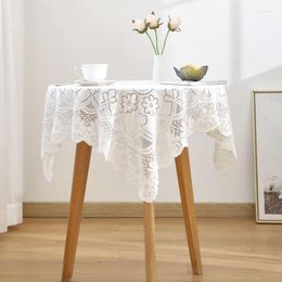Table Cloth Lace Tablecloth Inset Style White Bedside Row Frame Coffee With Cover Small Fresh Square