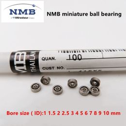 Bike Groupsets 50pcs NMB Minebea high quality bearing Bore sizeID 1 15 2 25 3 4 5 6 7 8 9 10 mm miniature deep groove ball bearings 230925