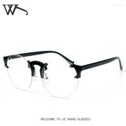 Sunglasses Frames Fashion Retro Ocean Lenses Polygon Frame Plain Glass Clear Transparent Optical Trim Glasses Eyewear Eyeglasses