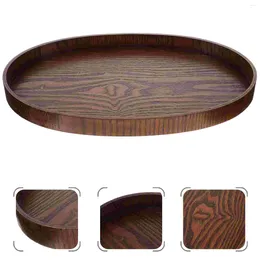 Dinnerware Sets Solid Wood Oval Dinner Plate Dessert Serving Dish Decorative Tray Fruit Wooden Board Desktop Table