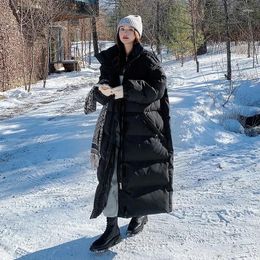 Women's Down -30 Degrees Winter Women's Cotton Jacket White Baggy Thicken Warm Hooded Parkas Coat Korean Casual Snow Wear Outwear