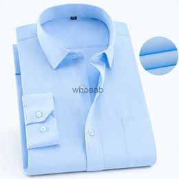 Men's Dress Shirts New Men's Workwear Office White Cotton Shirts Male Classic Formal Dress Shirts Solid Long Sleeve Business Casual Plus Size S-8XL YQ230926