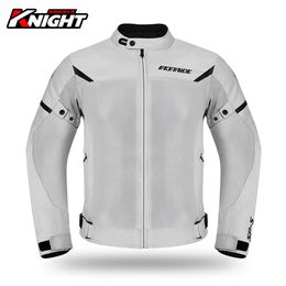 Men's Jackets Motorcycle Jacket Men Summer Breathable Motorcycle Racing Jacket CE Certification Protection Riding Clothing Reflective Stripe 230925