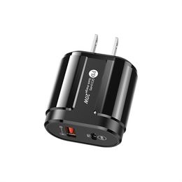 20W PD Fast Charging iPhone 15Pro Max Type-C Mobile Charger US UK EU Wall Travel Charger Electronics