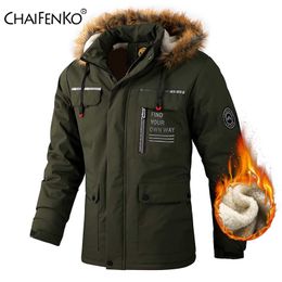 Mens Down Parkas Winter Fleece Warm Thick Men Fashion Hooded Fur Collar Windproof Parka Jacket Coat Classic Casual 230926