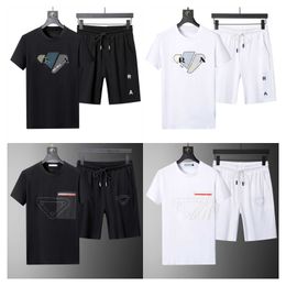 Summer men t shirt Designer shirt set Mens Designer Mens Short Sleeve suit Luxury Man Tops Fashion Casual Tee Size M--3XL 4 colors