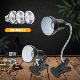 Other Home Garden UVAUVB 30 Pets Reptile Lamp Holder Set with Clipon Thermometer Hygrometer Lizard Turtle Tortoises Basking Heating Bulb 220V 230925