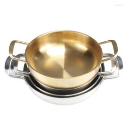 Pans 20cm Stainless Steel Ramen Pot Golden Seafood Pots Crayfish Small Wok Pan Clear Soup Kitchen Cooking